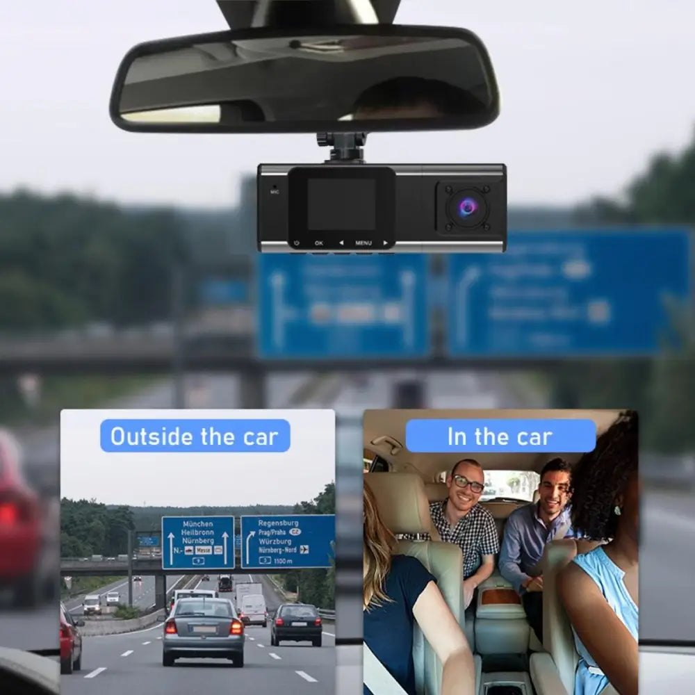 3 Cameras Smart Dash Cam Car DVR