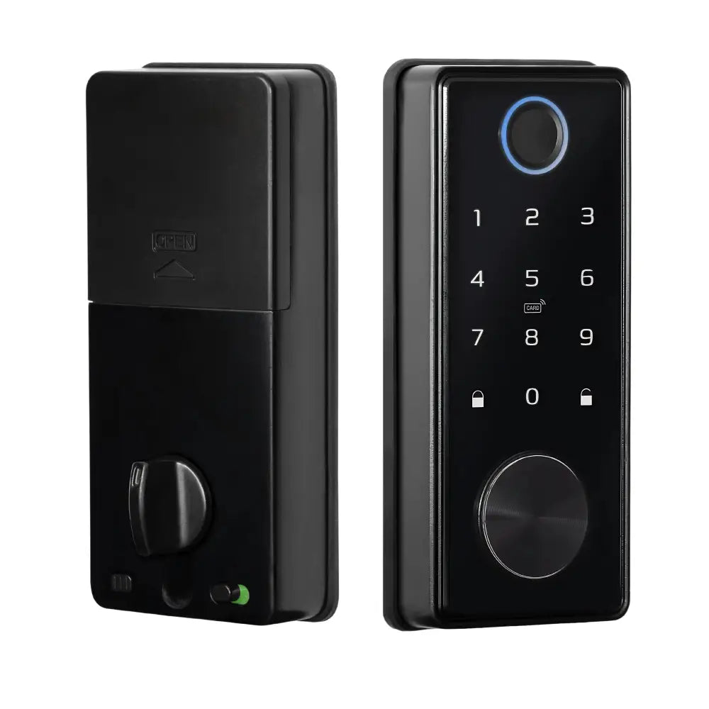 Deadbolt Smart Door Lock - Black / No Deadbolt - Smart Lock