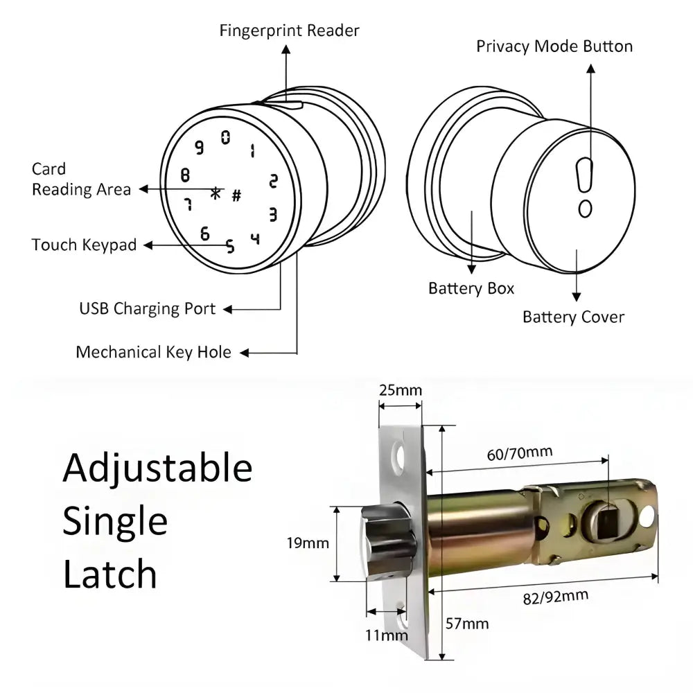 Fingerprint Door Knob