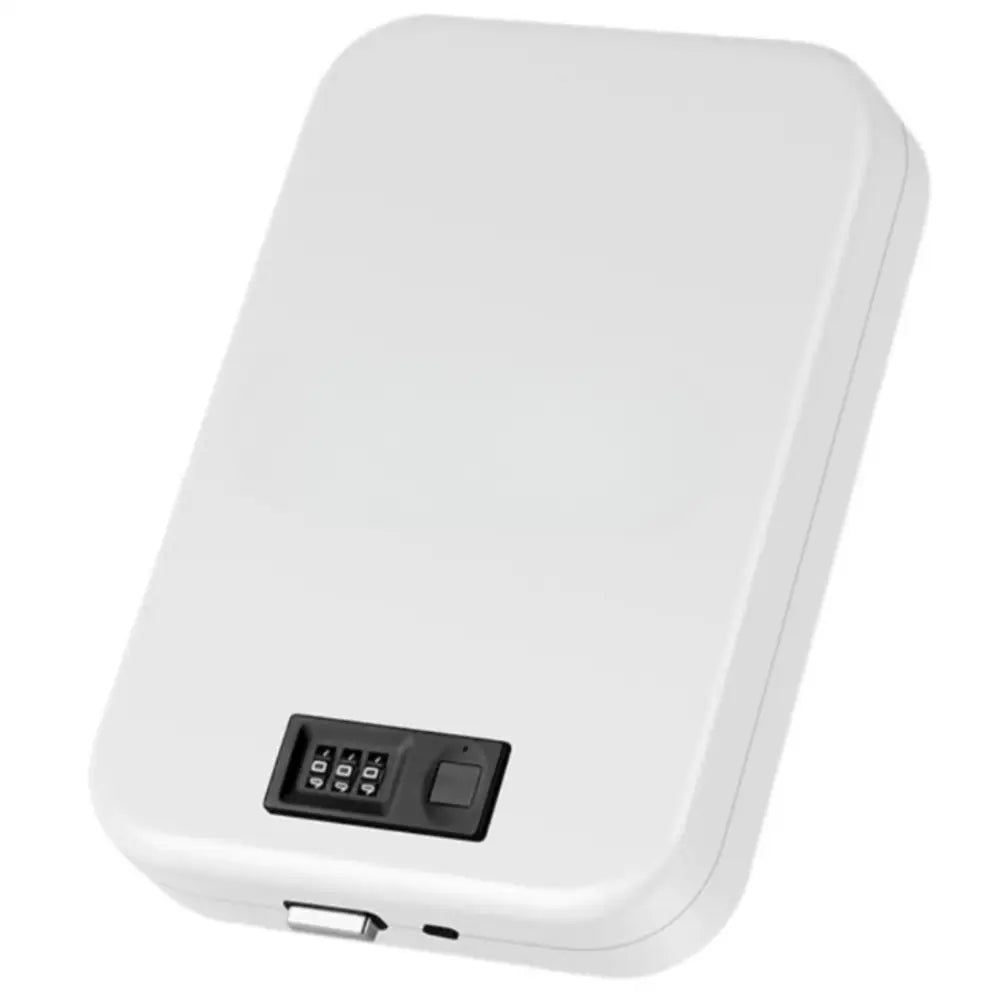 Fingerprint Gun Case - White - Smart Security Box