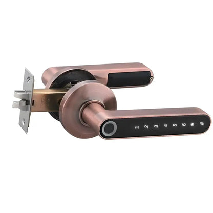 Fingerprint Smart Door Lock - Bronze - Smart Door Lock