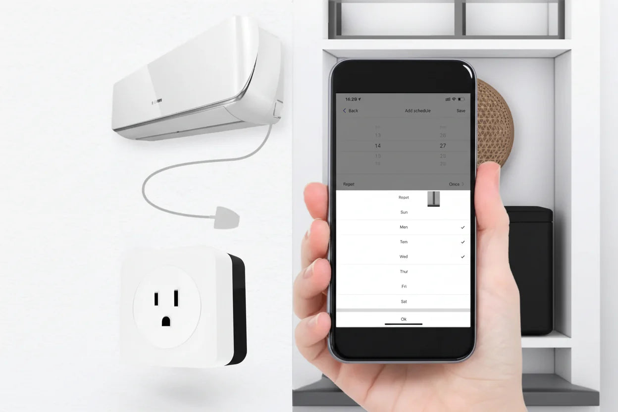Intelligent AC Device Control with Energy Monitoring - White - Smart Power Outlet