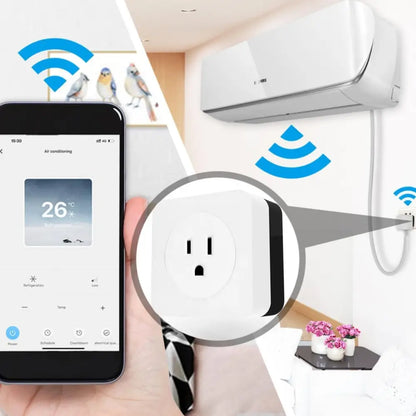 Intelligent AC Device Control with Energy Monitoring - White - Smart Power Outlet