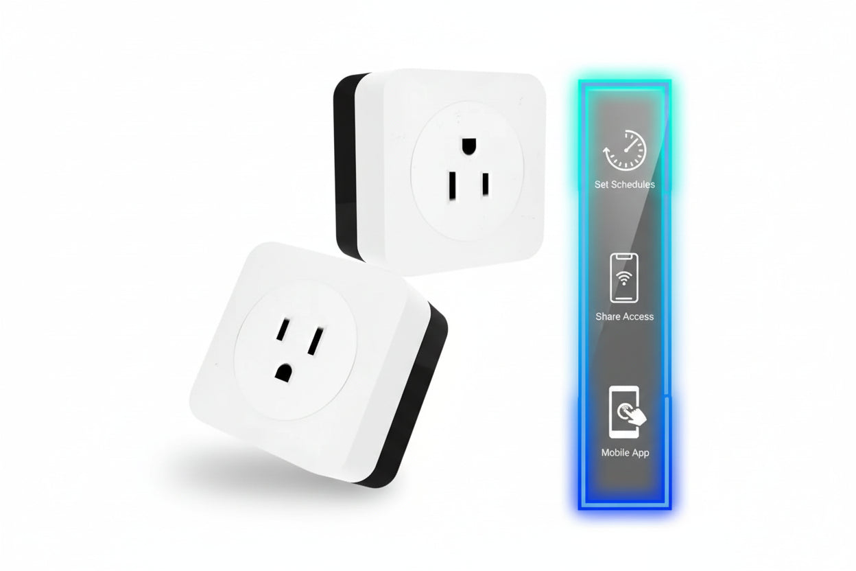 Intelligent AC Device Control with Energy Monitoring - White - Smart Power Outlet