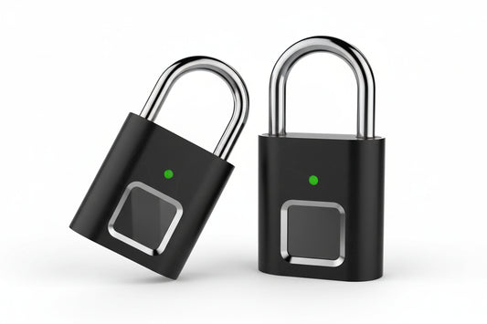 Luggage Fingerprint Padlock - Black - Smart Fingerprint Padlock