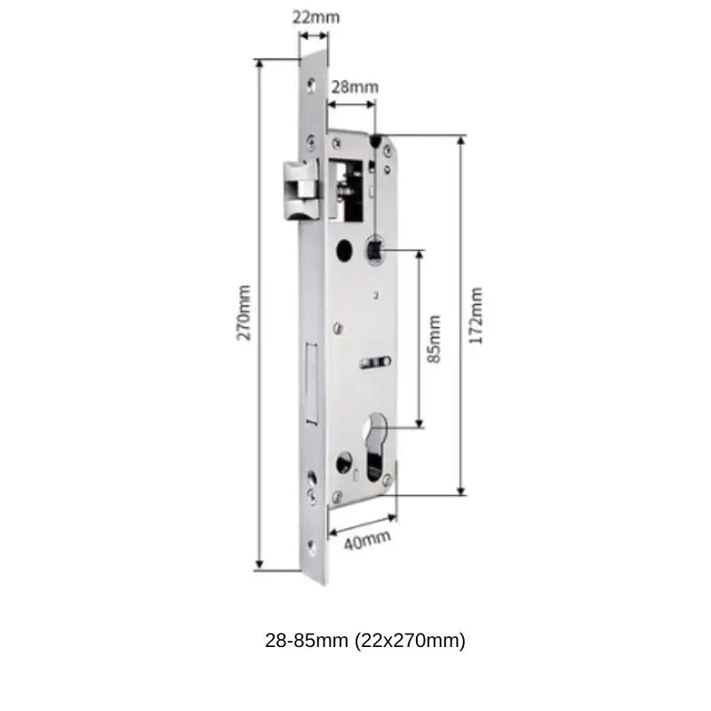 Mortises - 28-85mm (22x270mm) - Mortise - Smart Lock