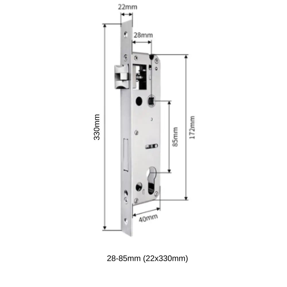 Mortises - 28-85mm (22x330mm) - Mortise - Smart Lock