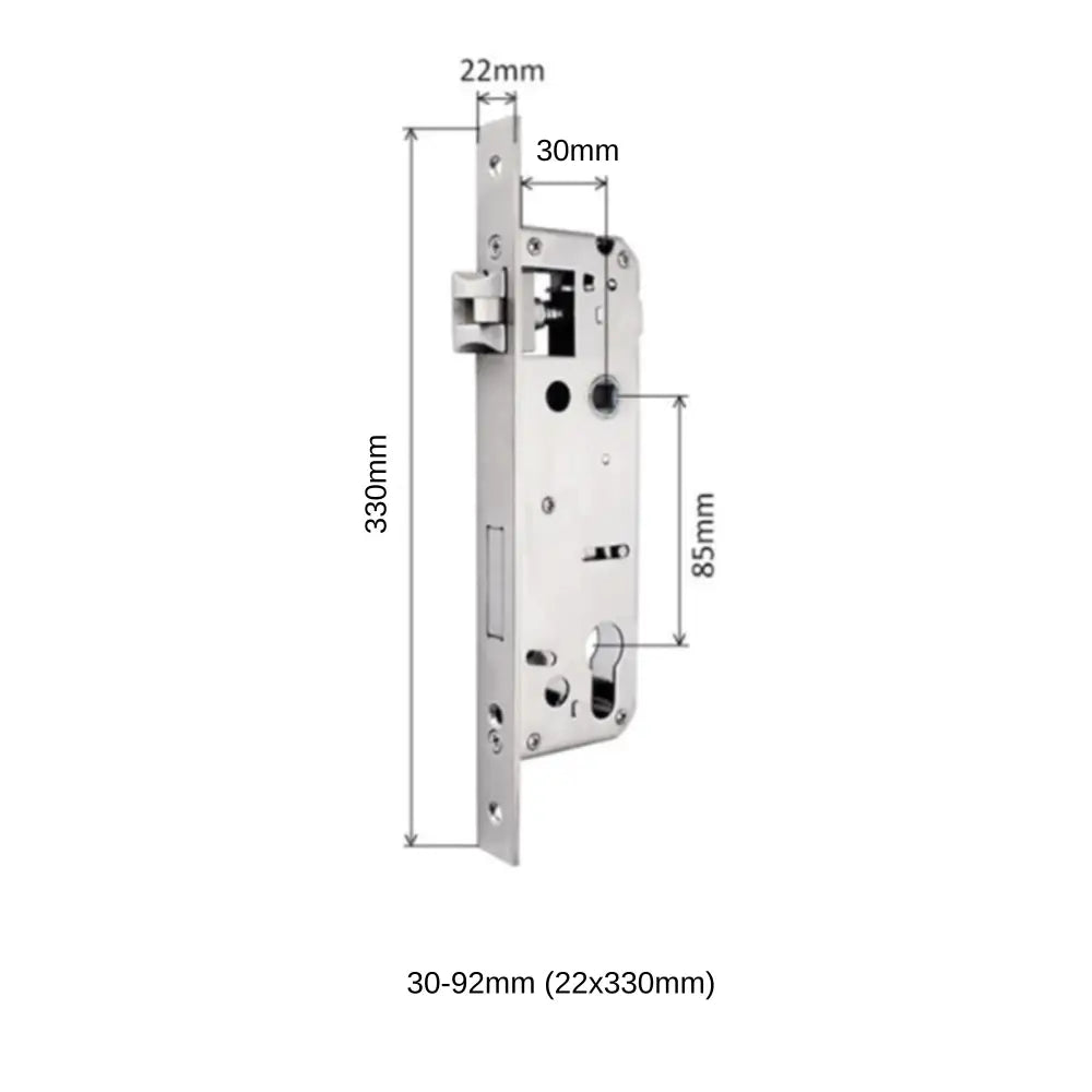 Mortises - 30-92mm (22x330mm) - Mortise - Smart Lock