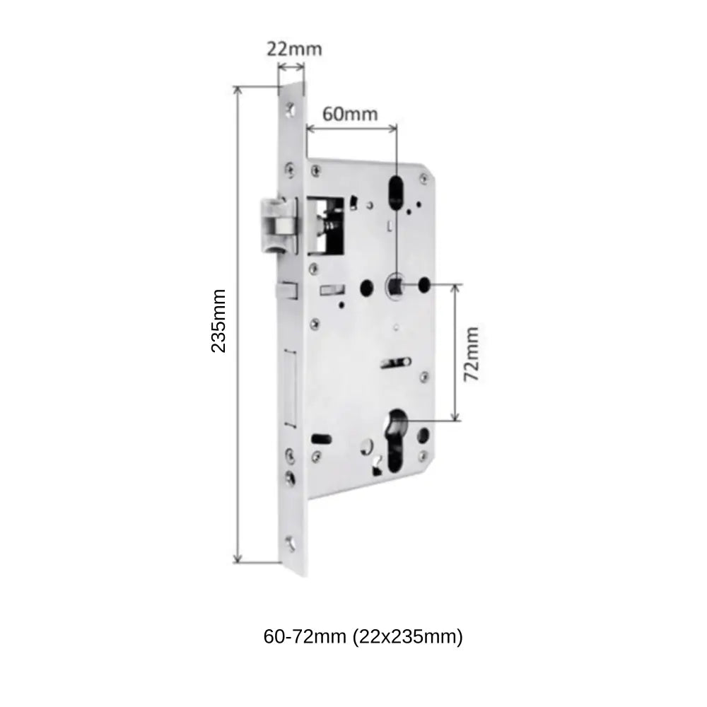 Mortises - 60-72mm (22x235mm) - Mortise - Smart Lock