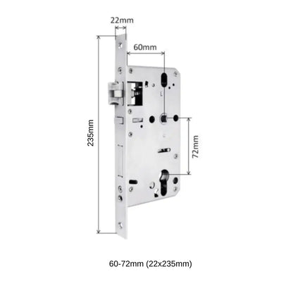 Mortises - 60-72mm (22x235mm) - Mortise - Smart Lock
