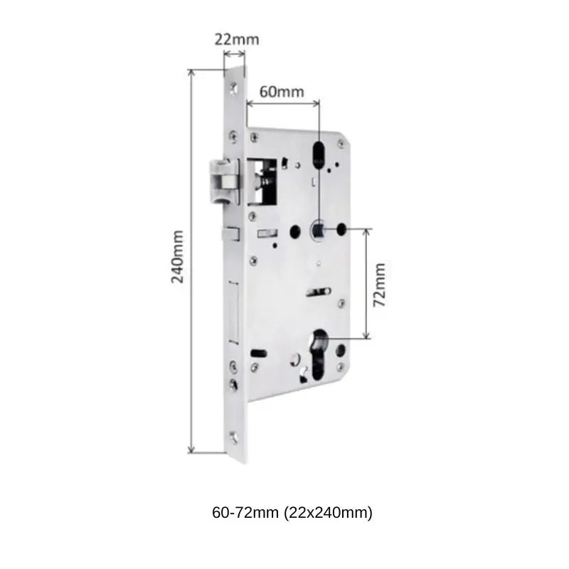 Mortises - 60-72mm (22x240mm) - Mortise - Smart Lock