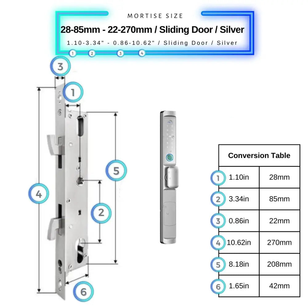 Sliding Door Smart Lock Knob