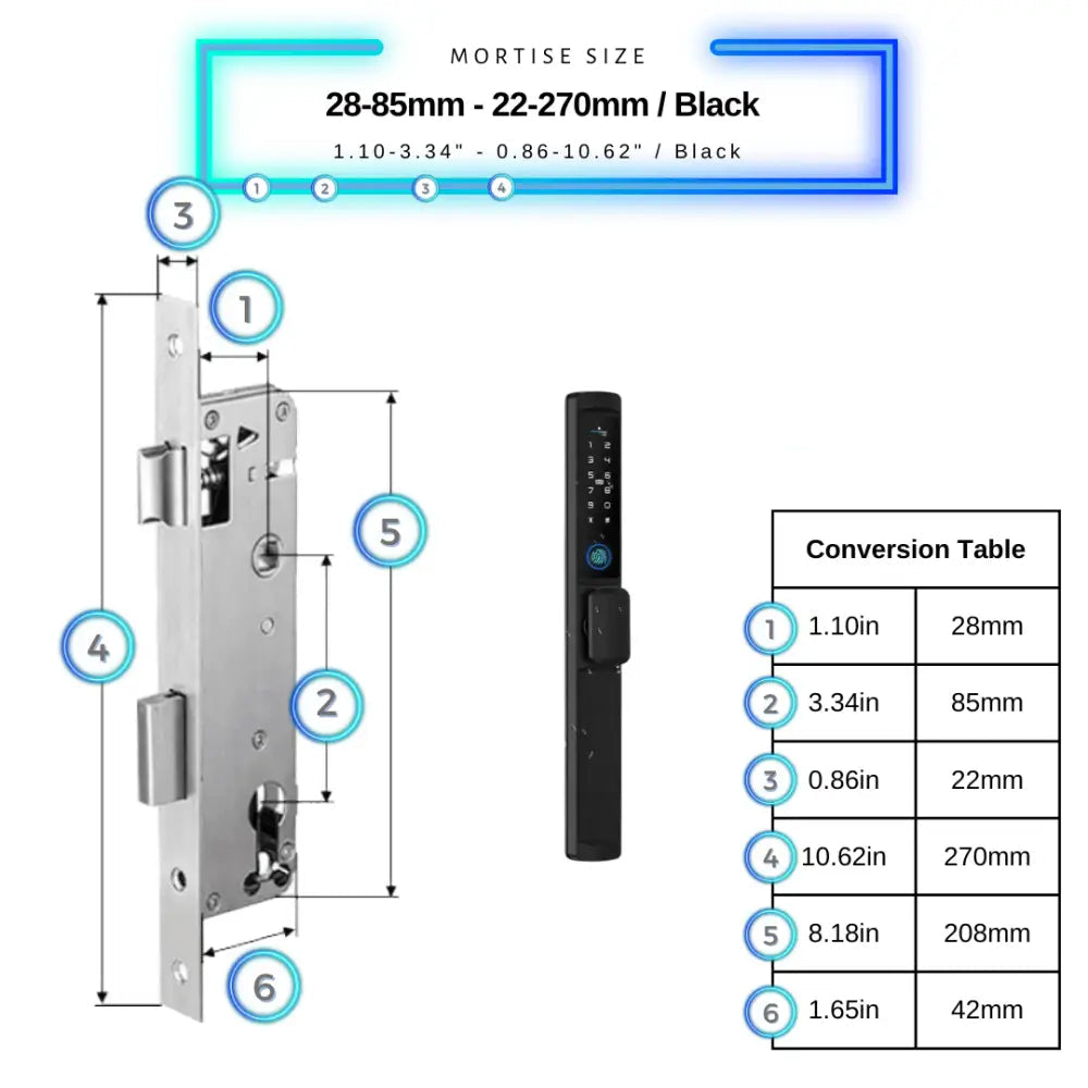 Sliding Door Smart Lock Knob