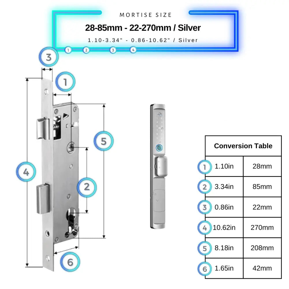 Sliding Door Smart Lock Knob
