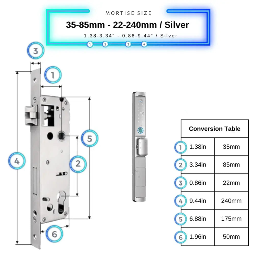 Sliding Door Smart Lock Knob