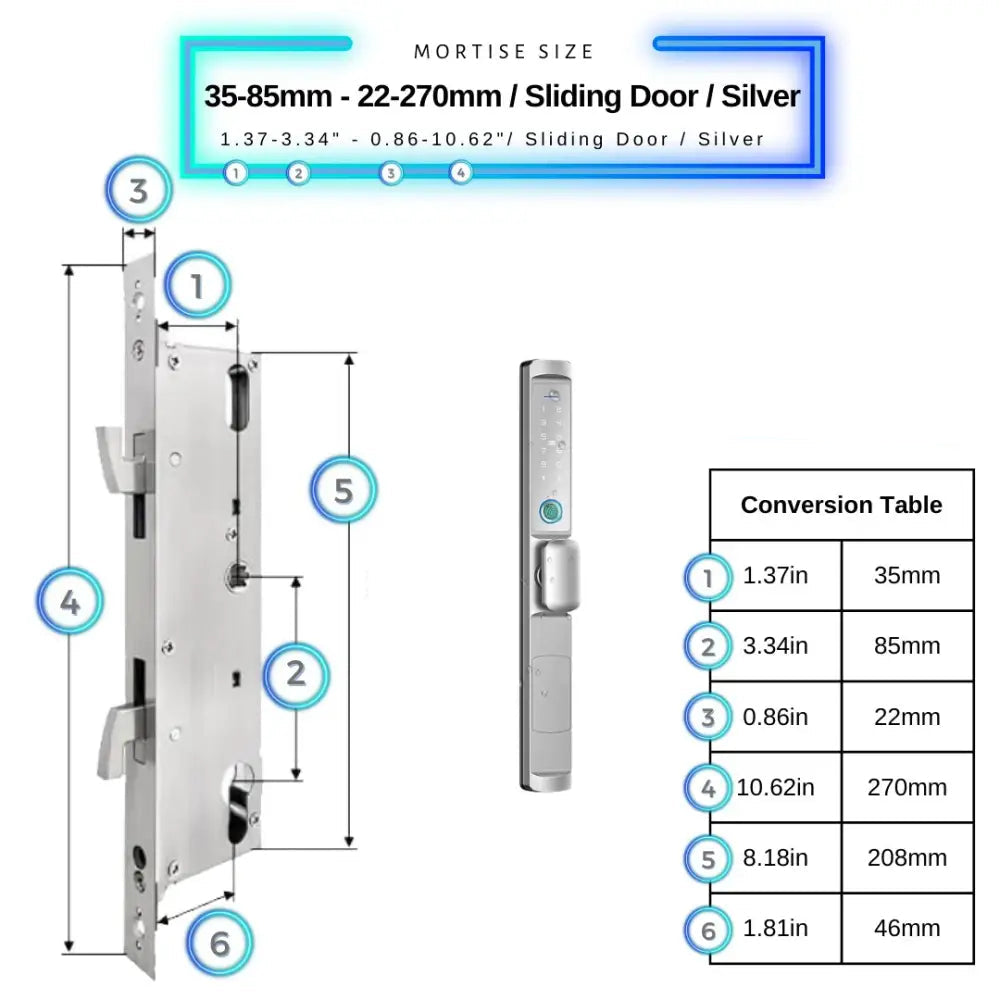 Sliding Door Smart Lock Knob