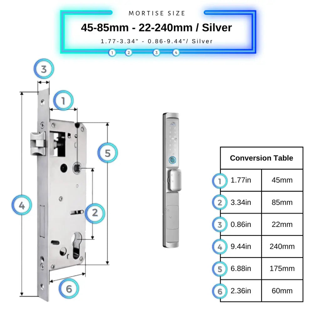 Sliding Door Smart Lock Knob