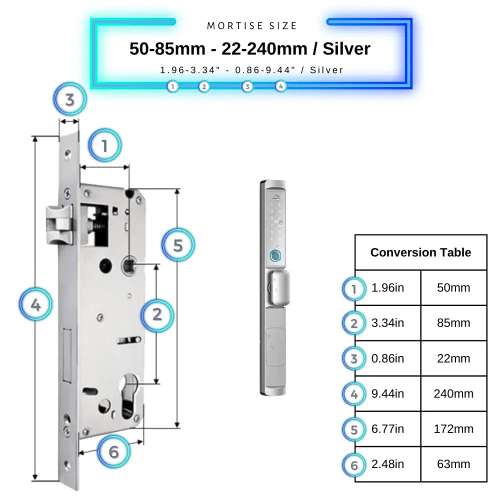 Sliding Door Smart Lock Knob
