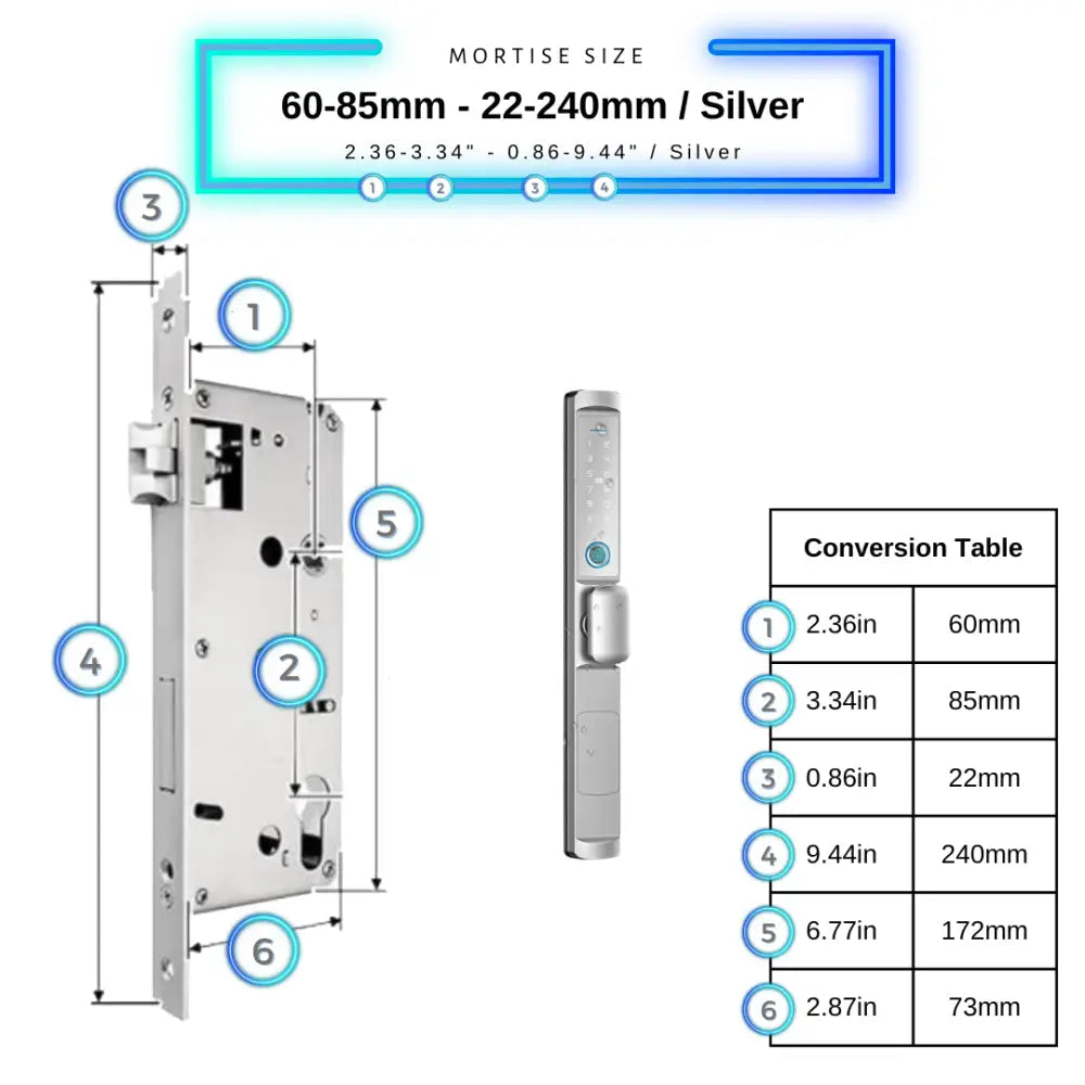 Sliding Door Smart Lock Knob