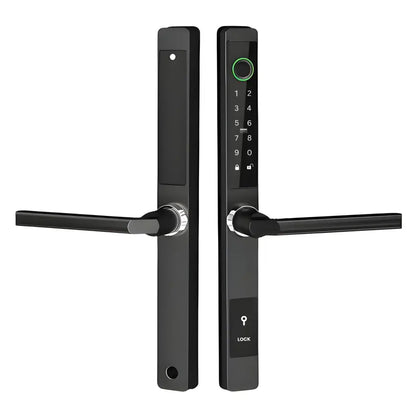 Sliding Door Smart Door Lock - No mortise / Black / No WiFi Gateway - Smart Lock