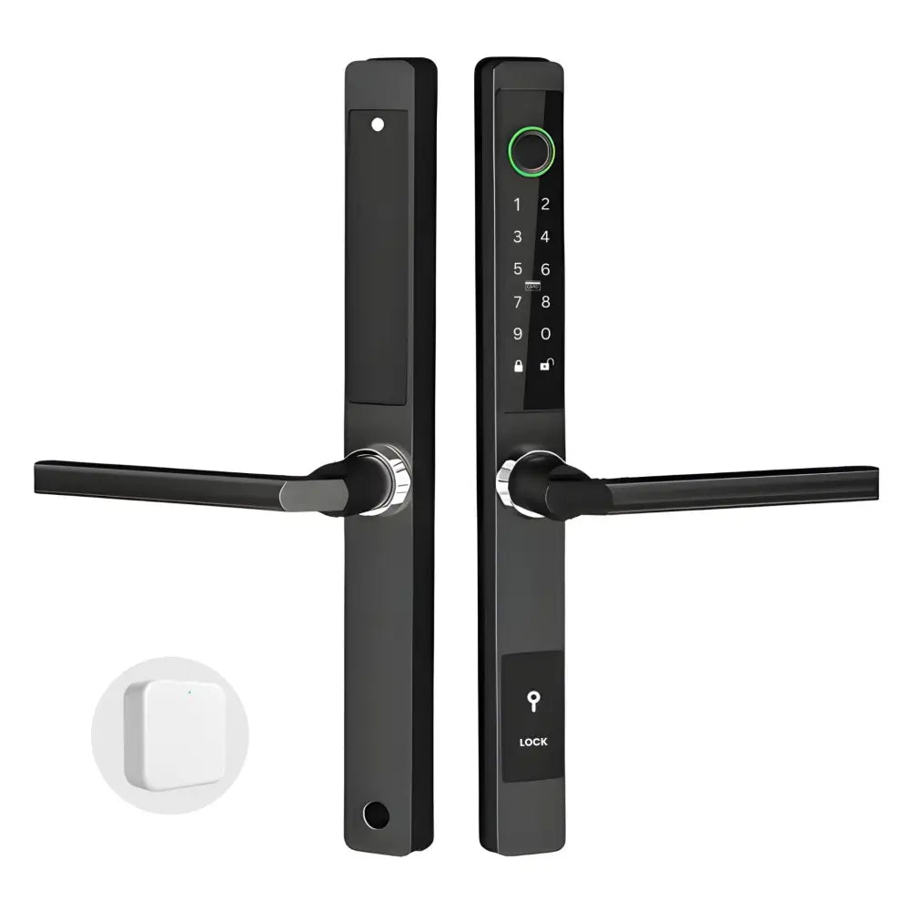 Sliding Door Smart Door Lock - No mortise / Black / With WiFi Gateway - Smart Lock