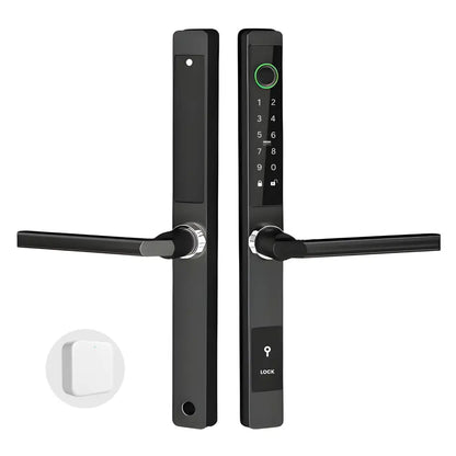 Sliding Door Smart Door Lock - No mortise / Black / With WiFi Gateway - Smart Lock