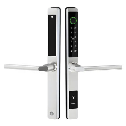 Sliding Door Smart Door Lock - No mortise / Silver / No WiFi Gateway - Smart Lock