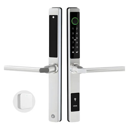 Sliding Door Smart Door Lock - No mortise / Silver / With WiFi Gateway - Smart Lock