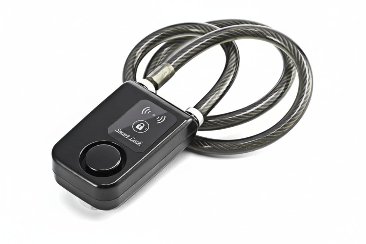 Smart Bike Lock - Black / Steel Wire - Smart Bike Lock
