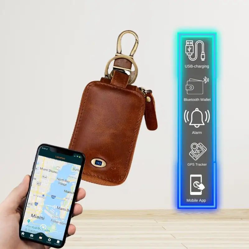 Smart Bluetooth Car Key Holder - Smart Wallet