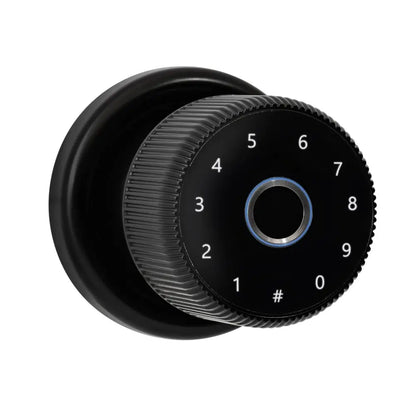 Smart Door Knob Lock - Black / No WiFi Gateway - Smart Digital Door Lock