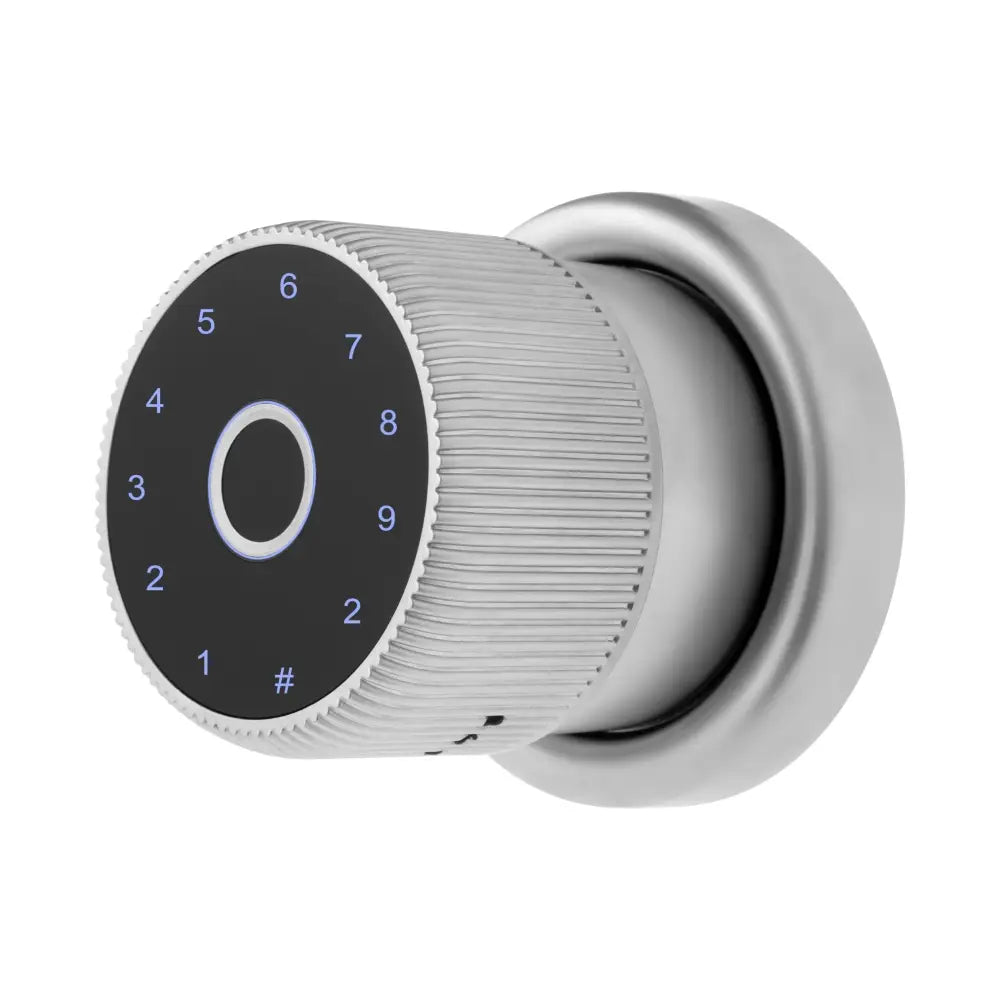 Smart Door Knob Lock - Silver / No WiFi Gateway - Smart Digital Door Lock