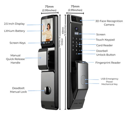 Smart Door Lock Face Recognition Plus - Smart Door Lock