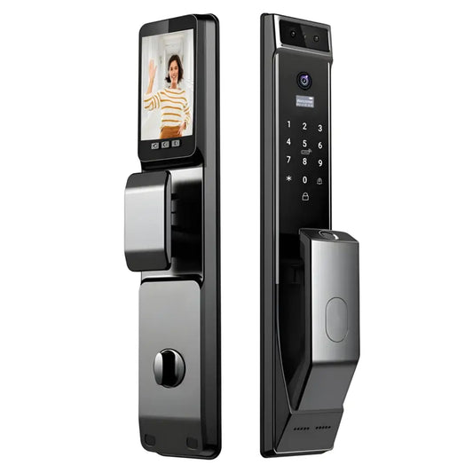 Smart Door Lock Face Recognition Plus - Grey / No Mortise - Smart Door Lock