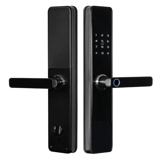 Smart Door Lock Thick - No Mortise / Black - Smart Lock