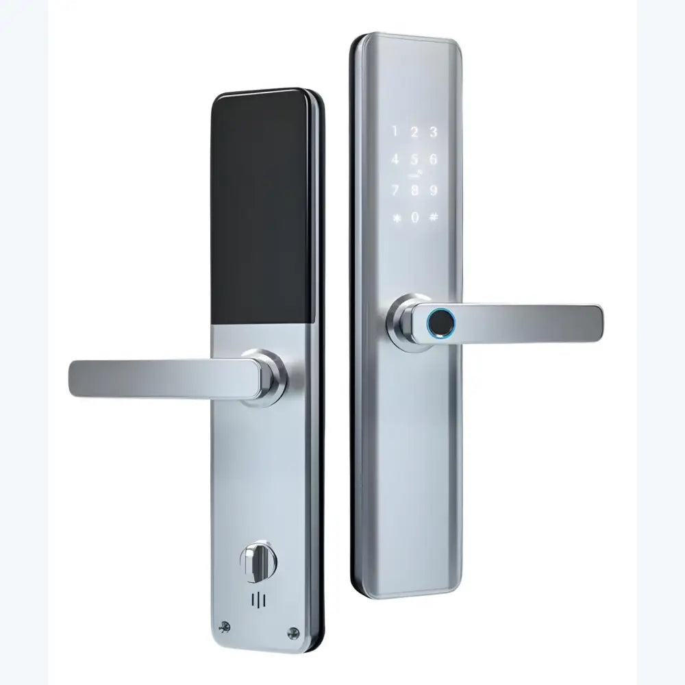 Smart Door Lock Thick - No Mortise / Silver - Smart Lock
