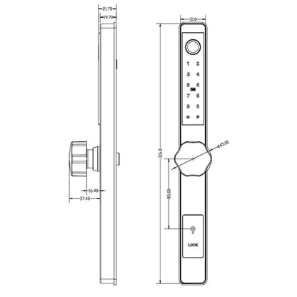 Smart Door Lock Thin - Smart Door Lock