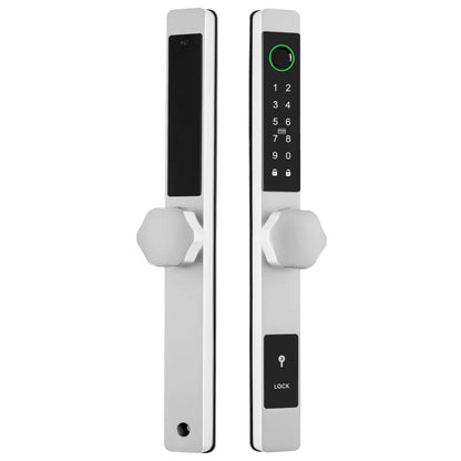Smart Door Lock Thin - No mortise / Silver / No WiFi Gateway - Smart Door Lock