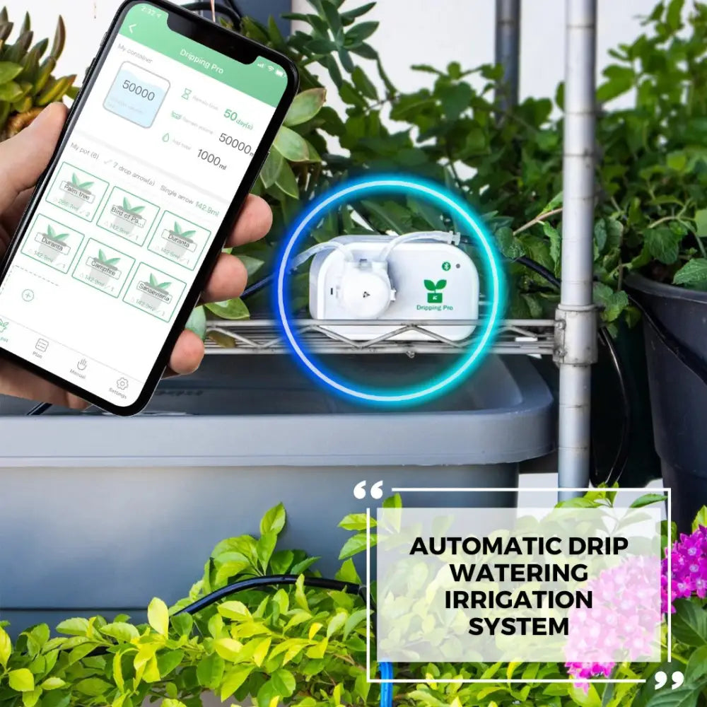 Smart Drip Irrigation System - White - Watering System