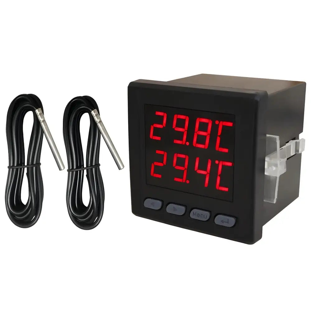 Smart Dual Temperature Controller - Black - Smart Air Quality Monitor
