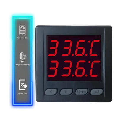 Smart Dual Temperature Controller - Black - Smart Air Quality Monitor