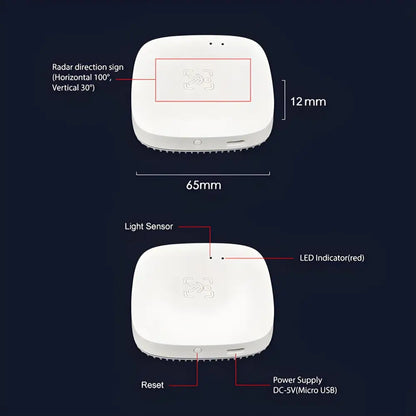 Smart Human Presence Detector - White - Human Presence Sensor