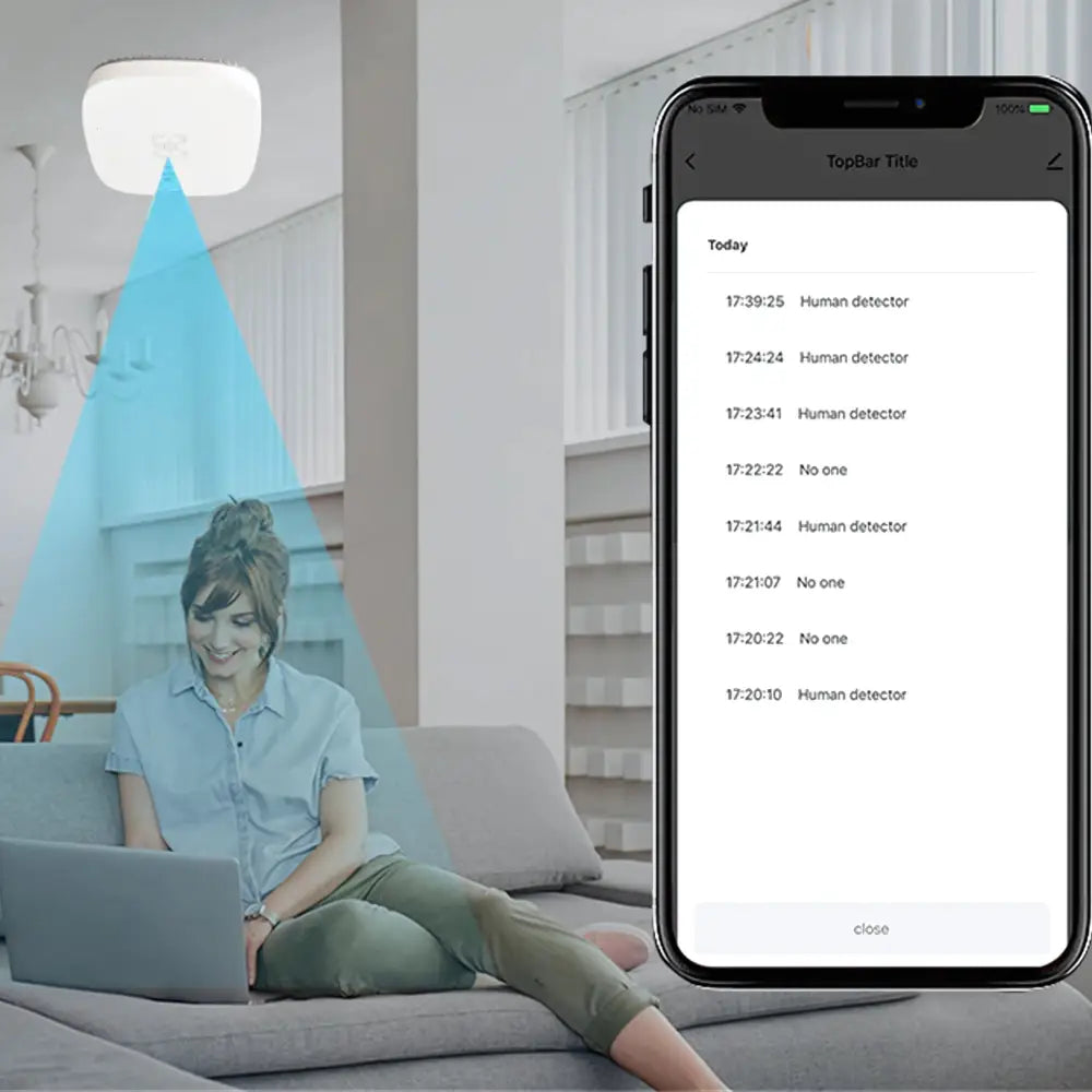Smart Human Presence Detector - White - Human Presence Sensor