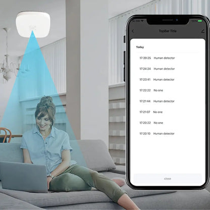 Smart Human Presence Detector - White - Human Presence Sensor
