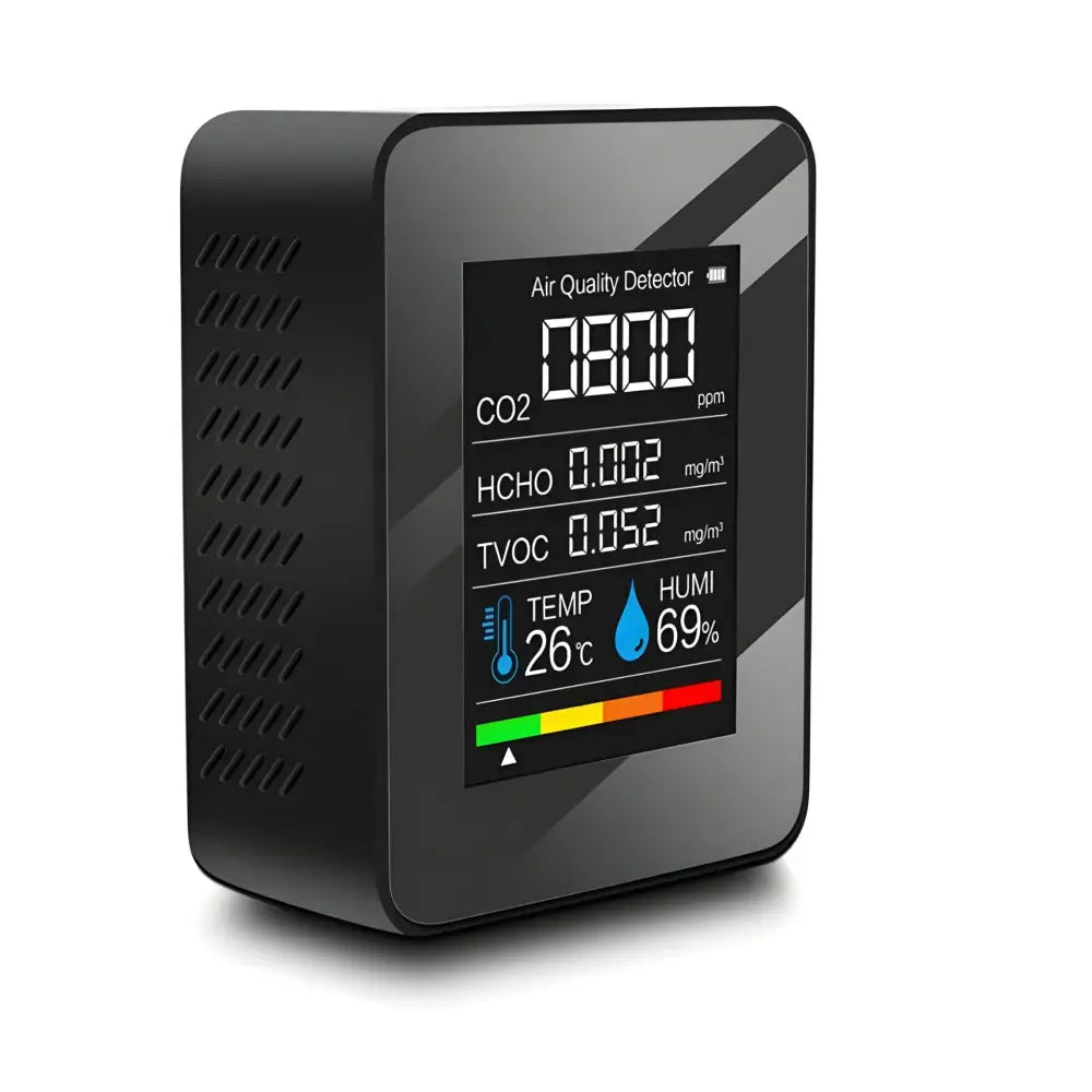 Smart Humidity Sensor - Black - Smart Air Quality Monitor
