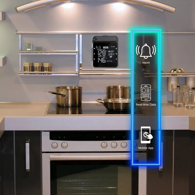 Smart Oven Thermometer - Smart Food Thermometer