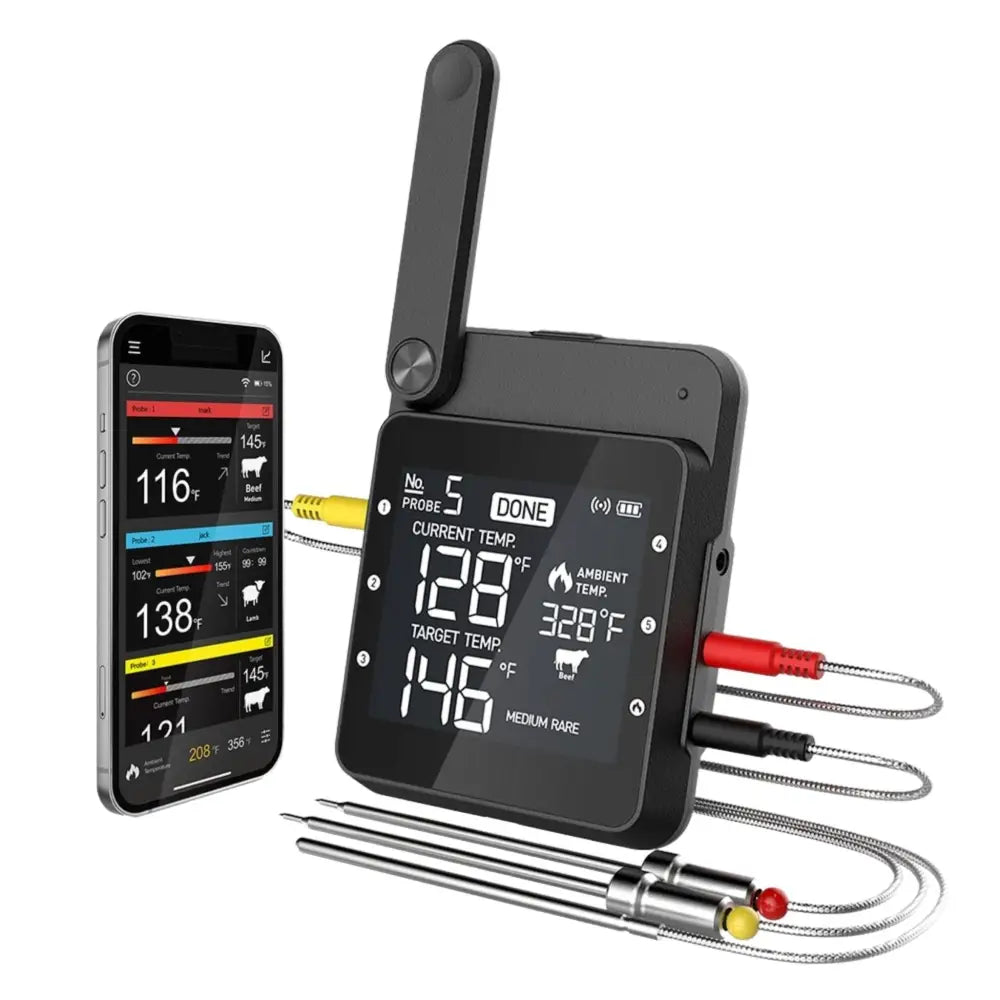 Smart Oven Thermometer - With 3 Probes - Smart Food Thermometer