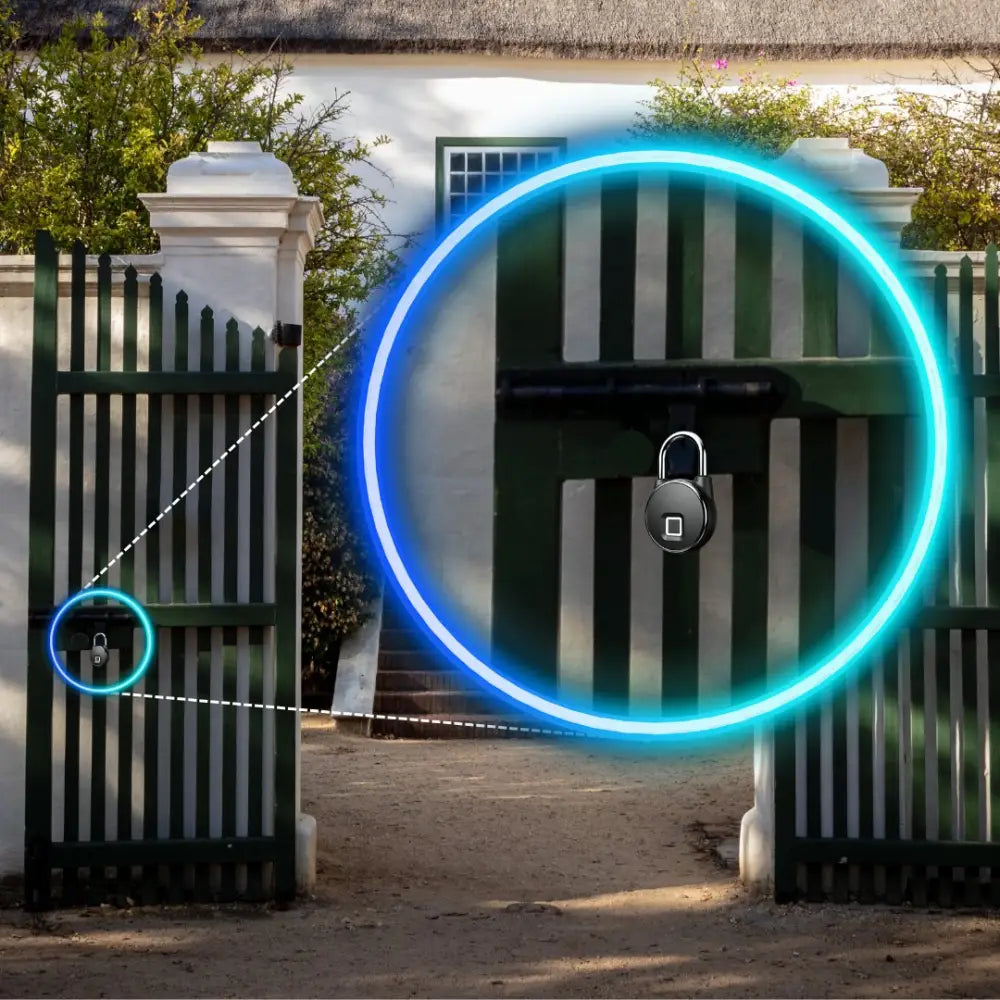 Smart Padlock Bluetooth - Black - Smart Fingerprint Padlock