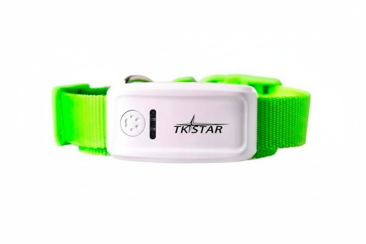 Smart Pet Collar Tracker - Green - GPS Pet Tracker