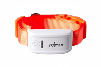 Smart Pet Collar Tracker - Orange - GPS Pet Tracker